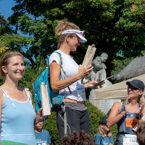 Siegerehrung, Damen 10 km
