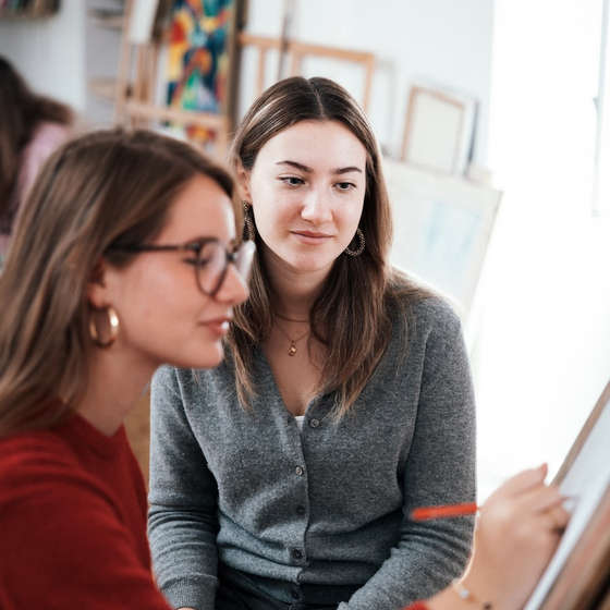 Tag der offenen Tür 2025; Oberstufe Kunstunterricht