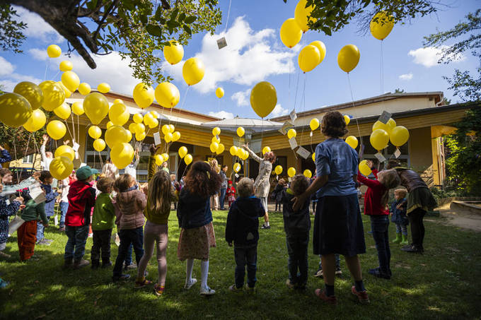 Garten vom Kindergarten
