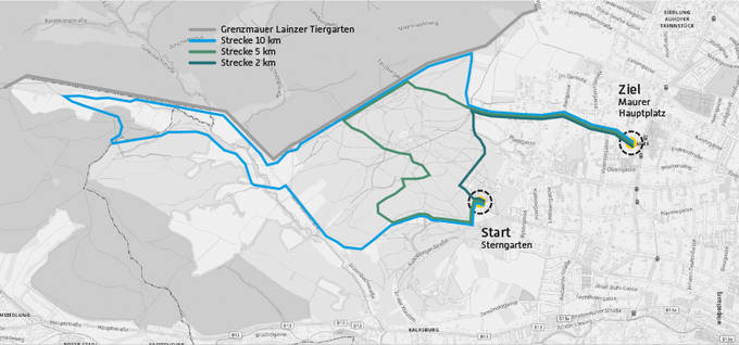 6. Maurer Waldorflauf Streckenplan