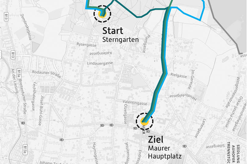 Streckenverlauf Maurer Waldorflauf 2025, 3 von 3