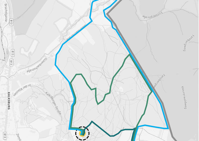Maurer Waldorflauf 2026, Streckenübersicht 2 von 3