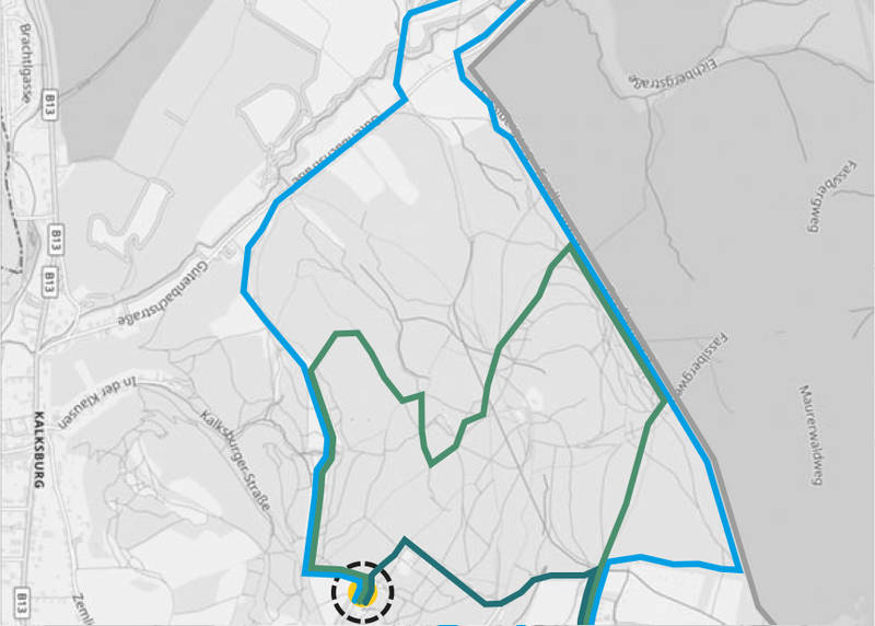 Maurer Waldorflauf Streckenplan 2025, 2 von 3