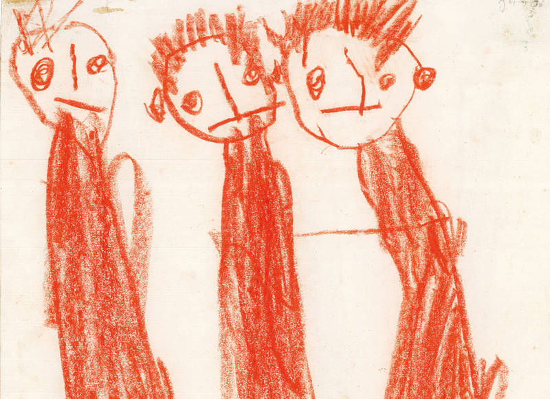Drei Männer, Ausstellung Child Art.